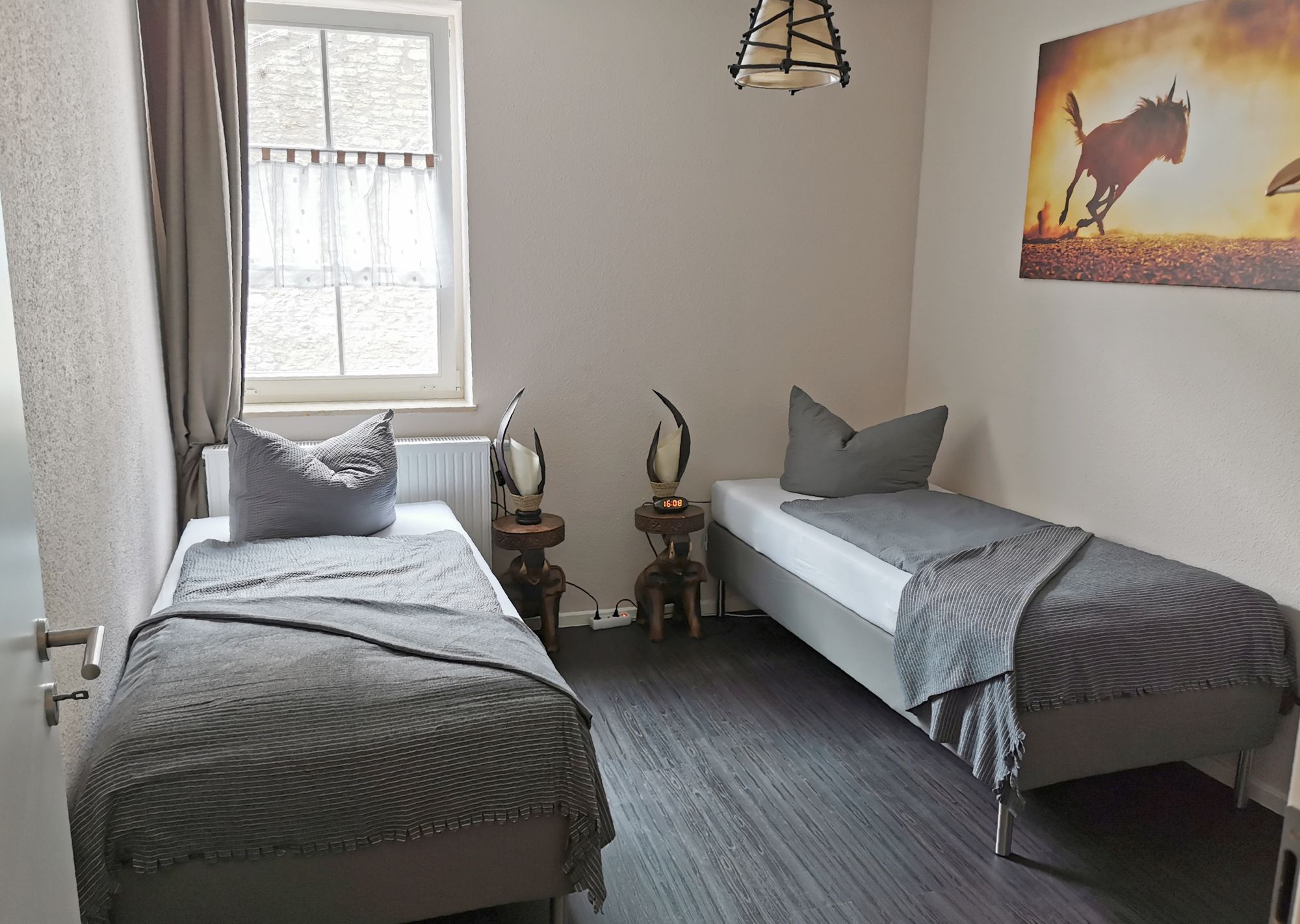 Ferienwohnung Einzelbetten in 2 Schlafzimmern