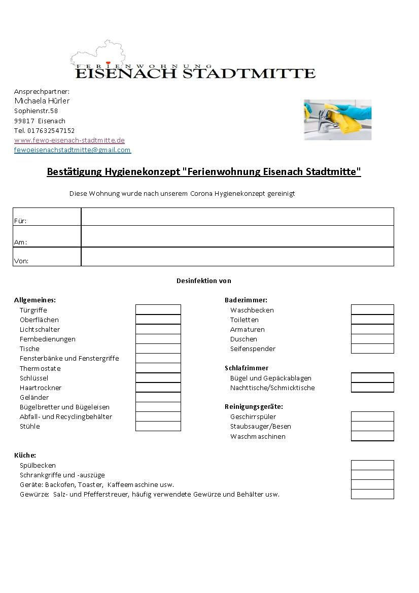 Hygieneübersicht