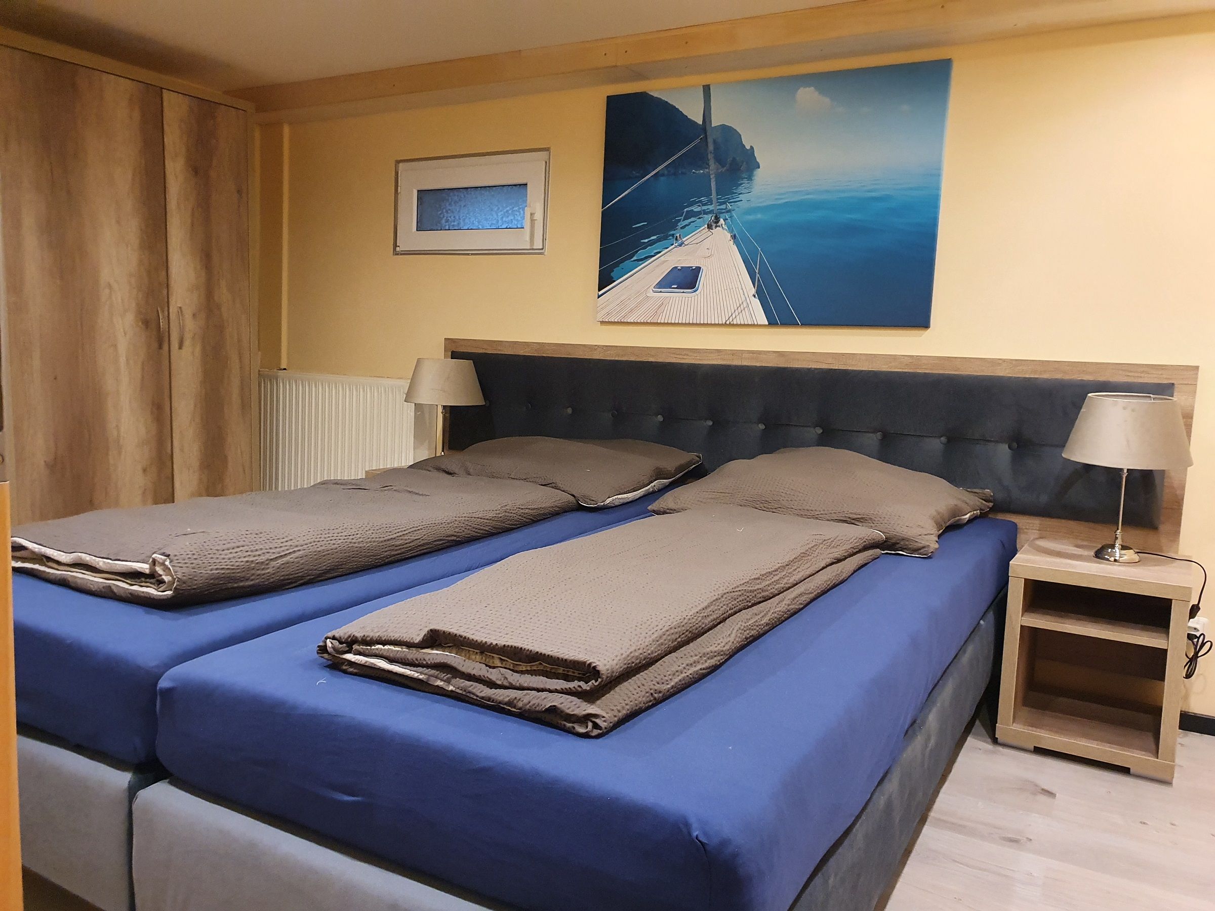Schlafzimmer im ausgebauten Keller