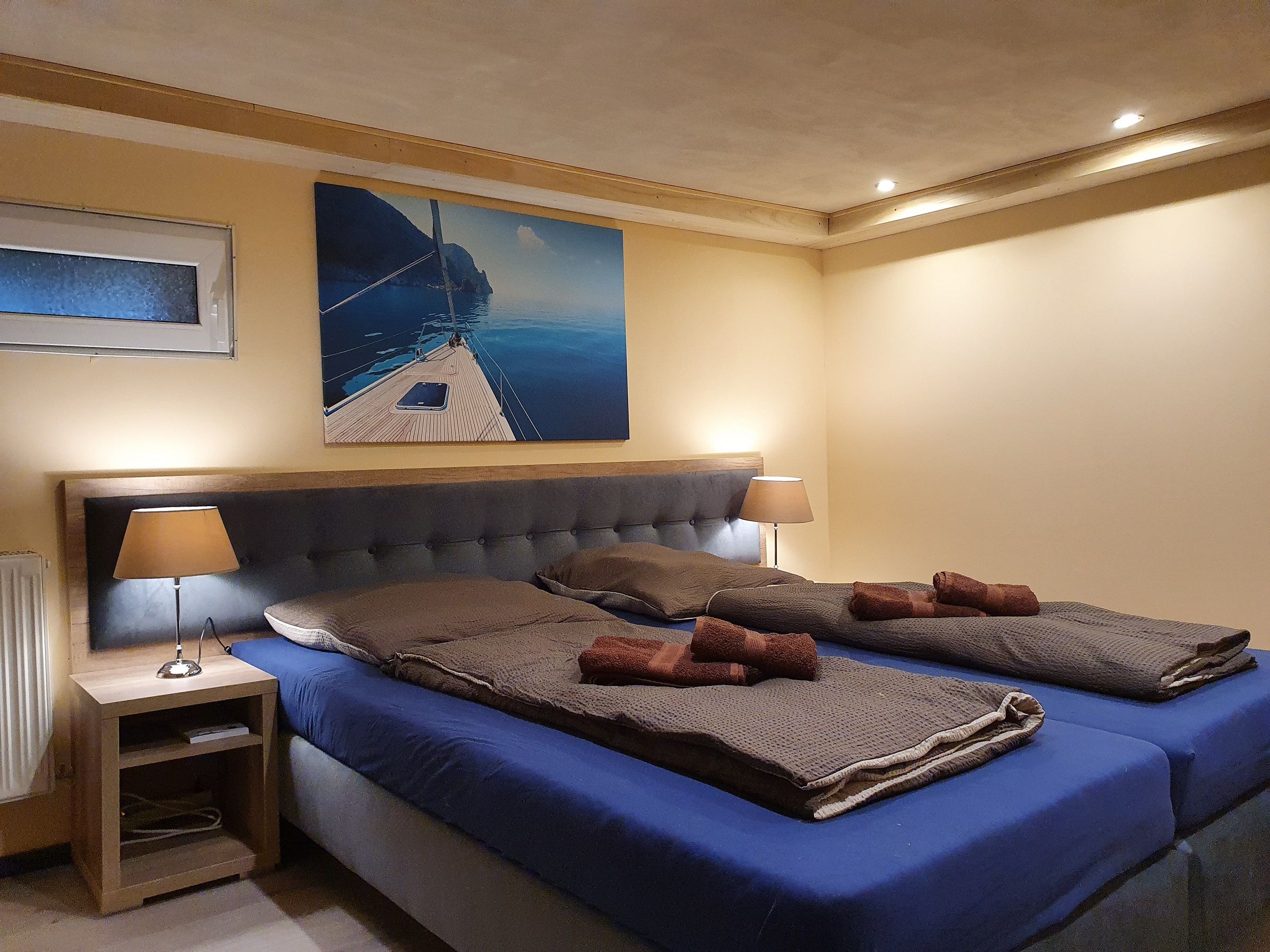 Schlafzimmer im ausgebauten Keller