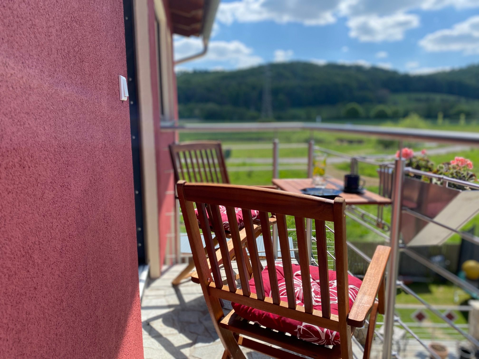 Sitzplatz/ Balkon Apartment 1