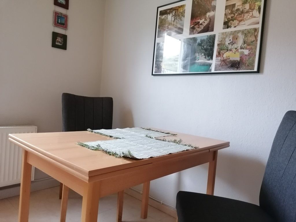 Küche mit Sitzbereich