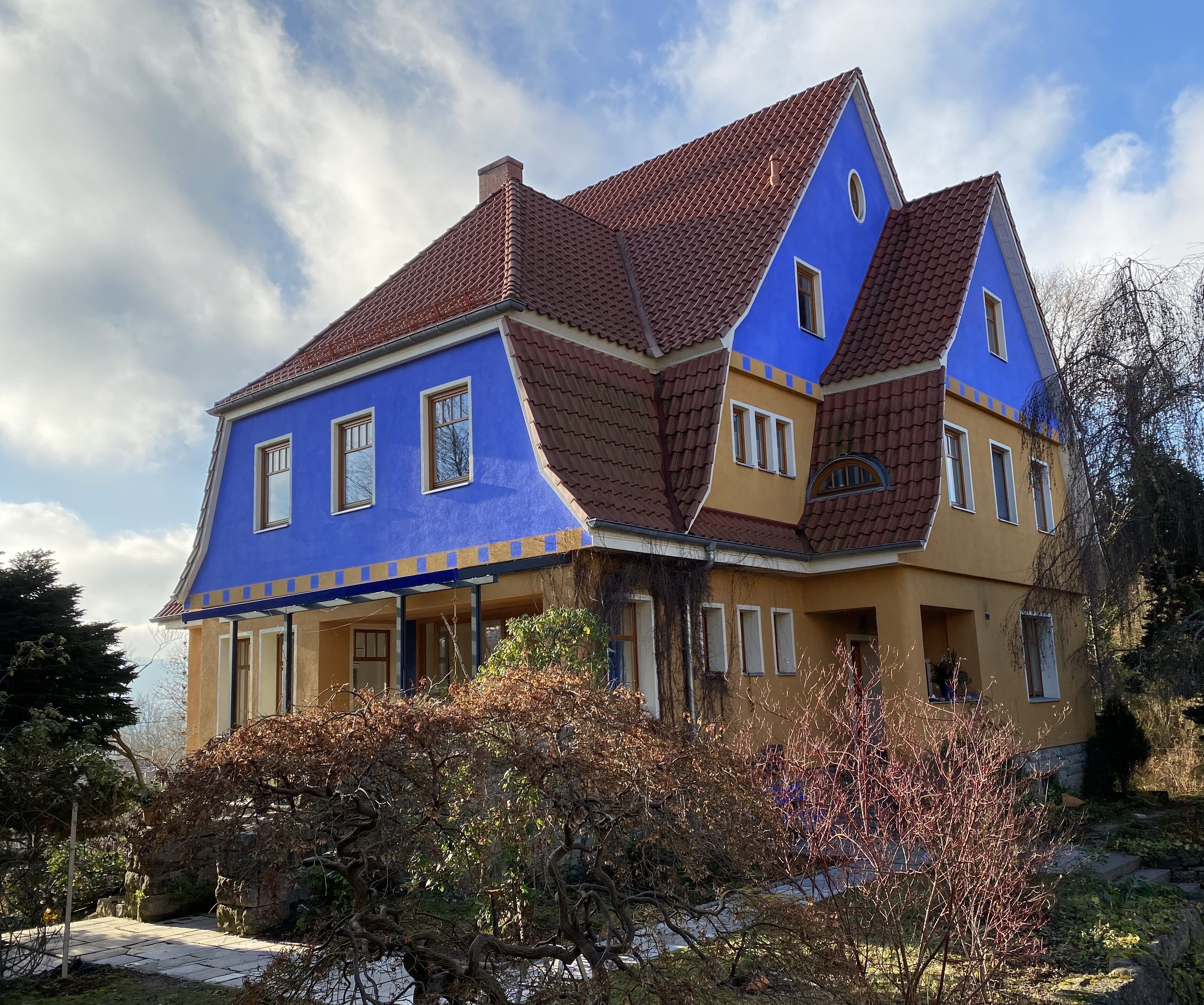 Blaues Haus Anfahrt