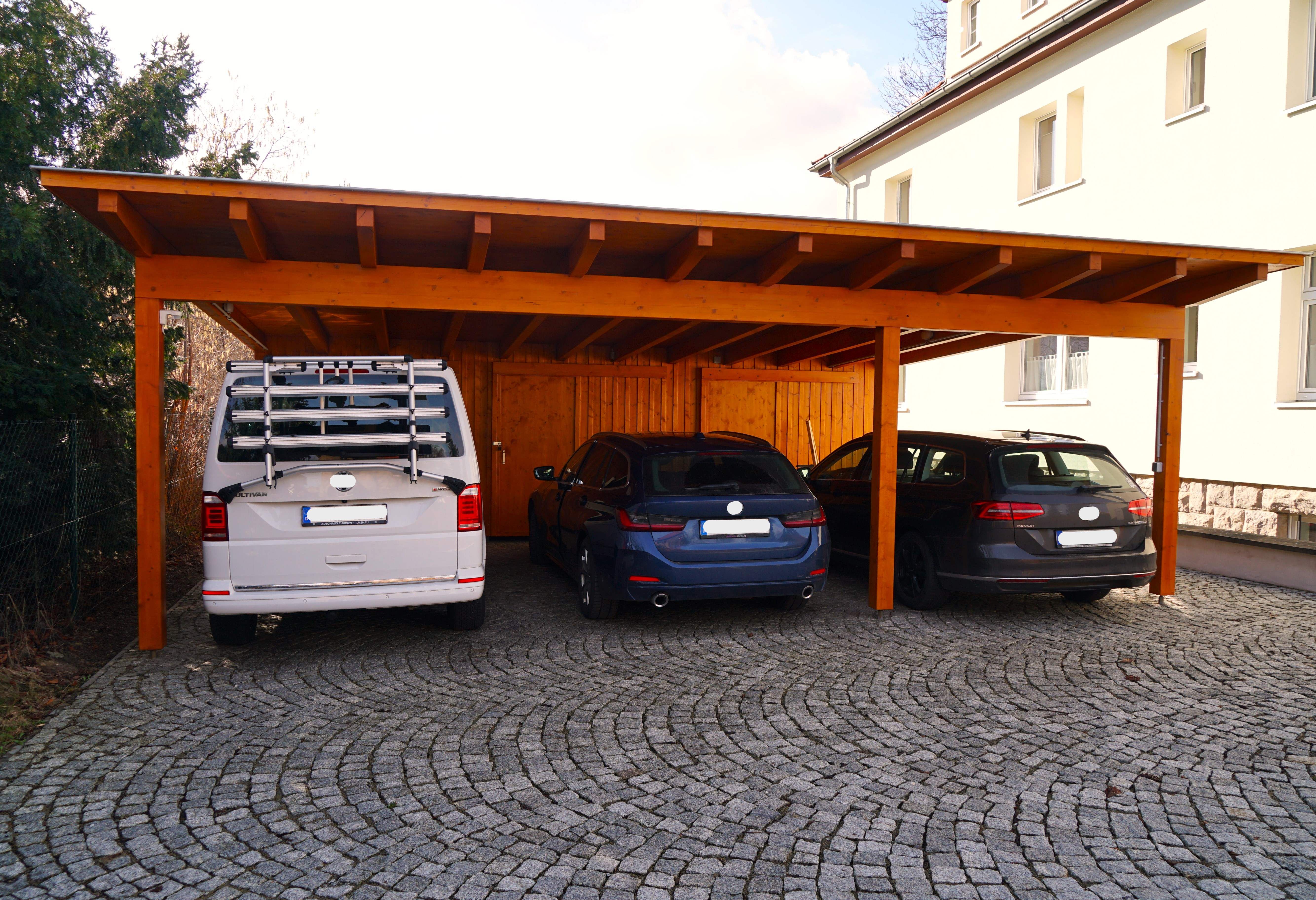 Carport am Haus