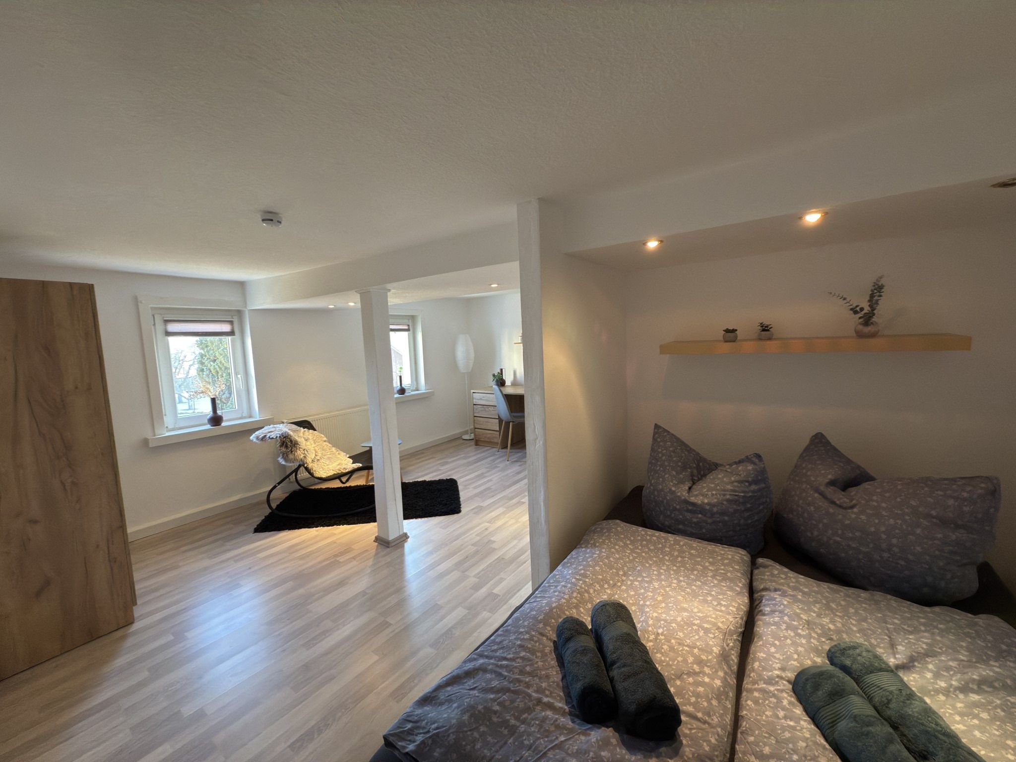 Schlafzimmer 2 mit Doppelbett 1,40m