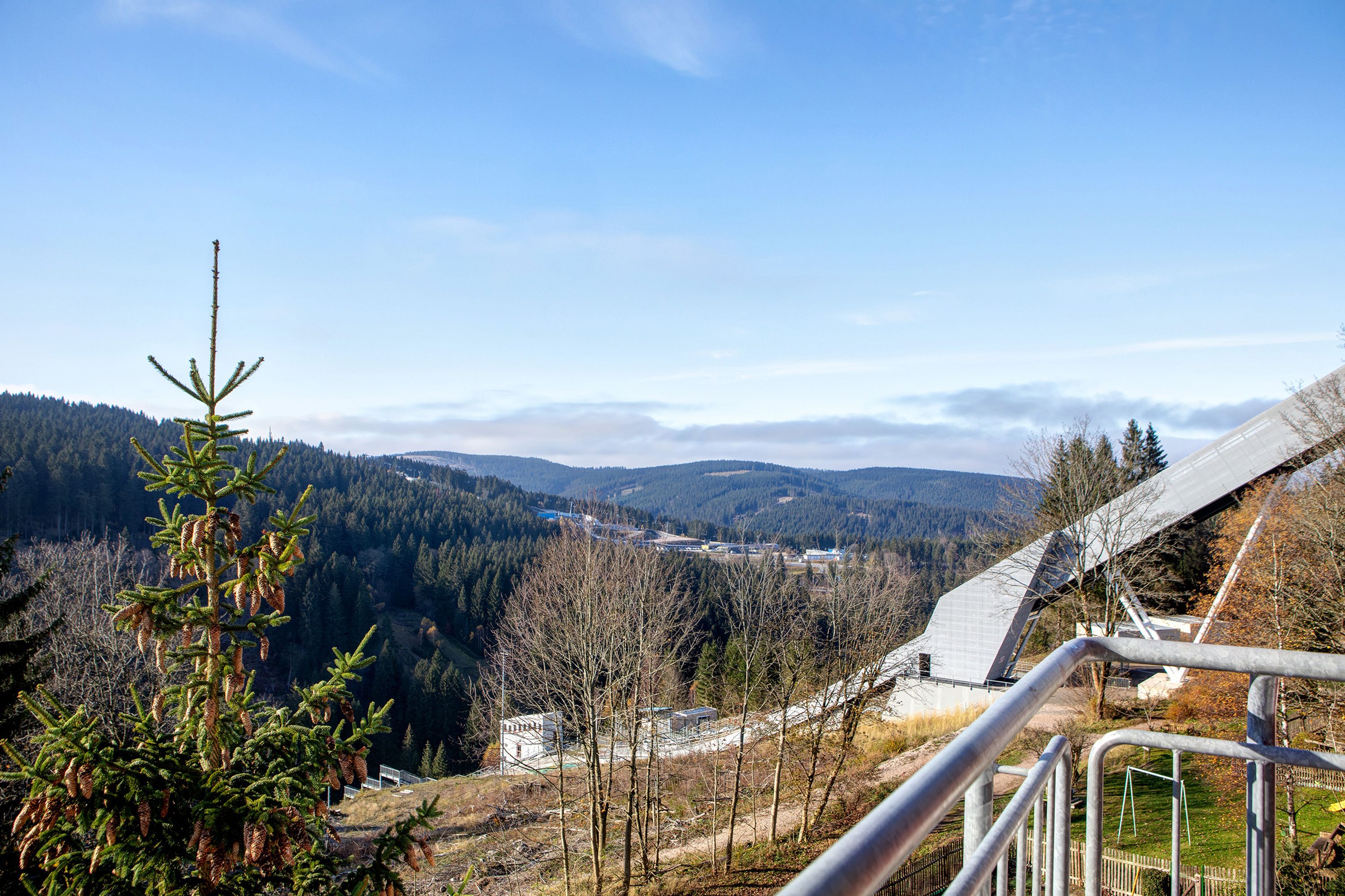 Aussicht vom Balkon