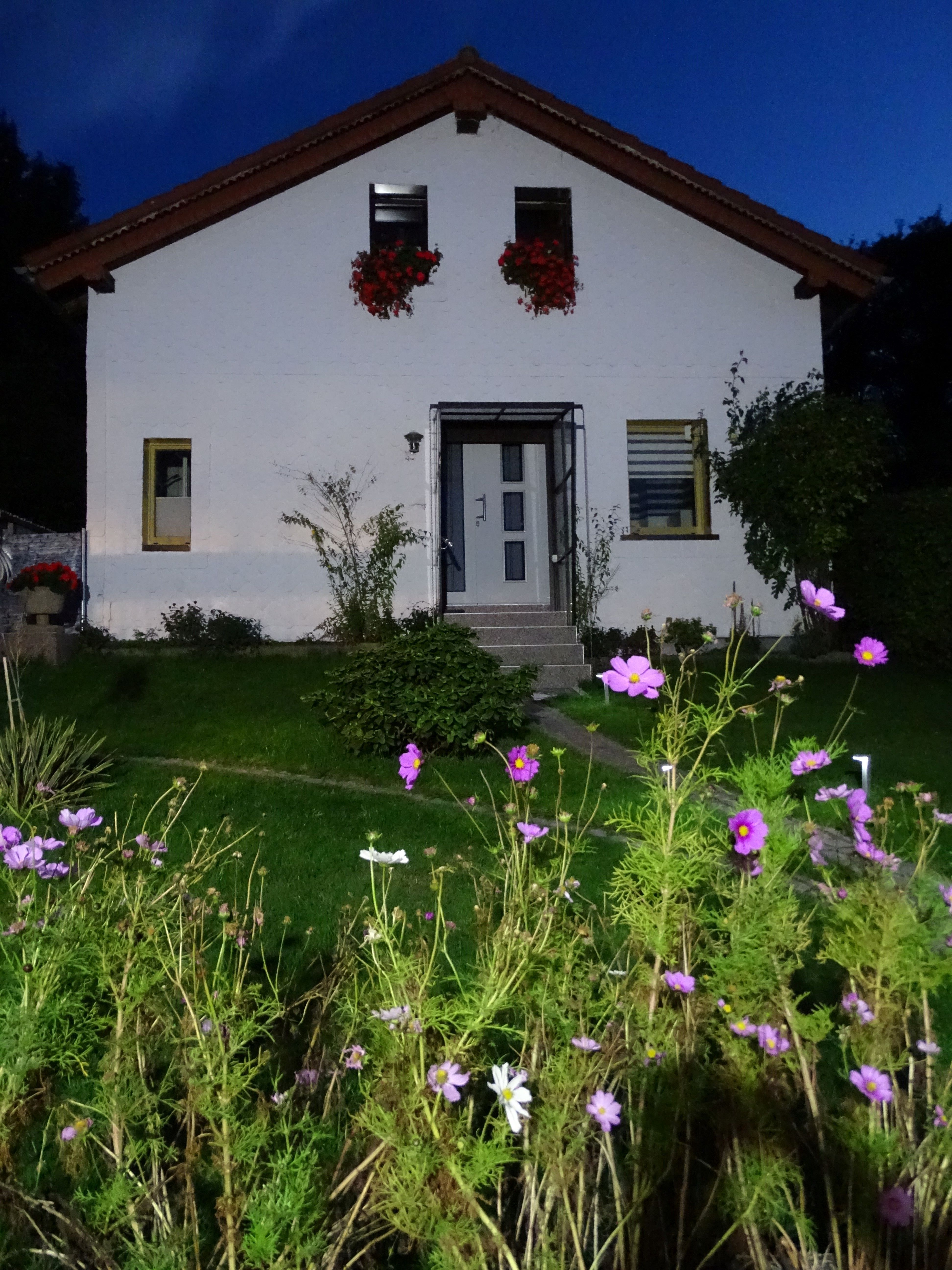 Ansicht außen nachts / FH Hoffmann Ilmenau