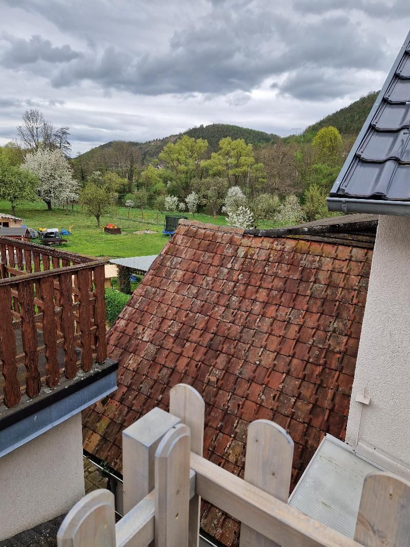 Blick vom Balkon