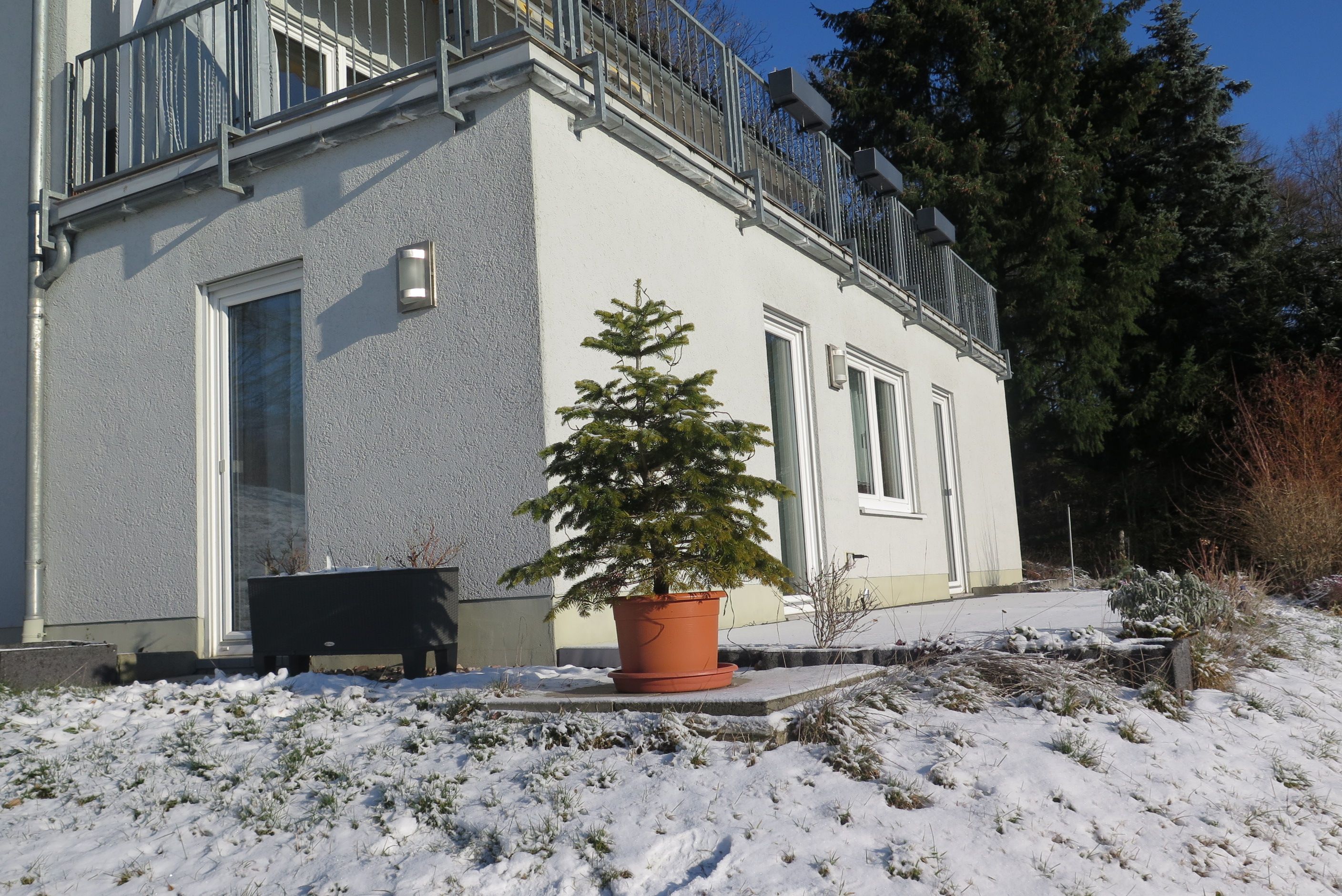 Terrasse im Winter