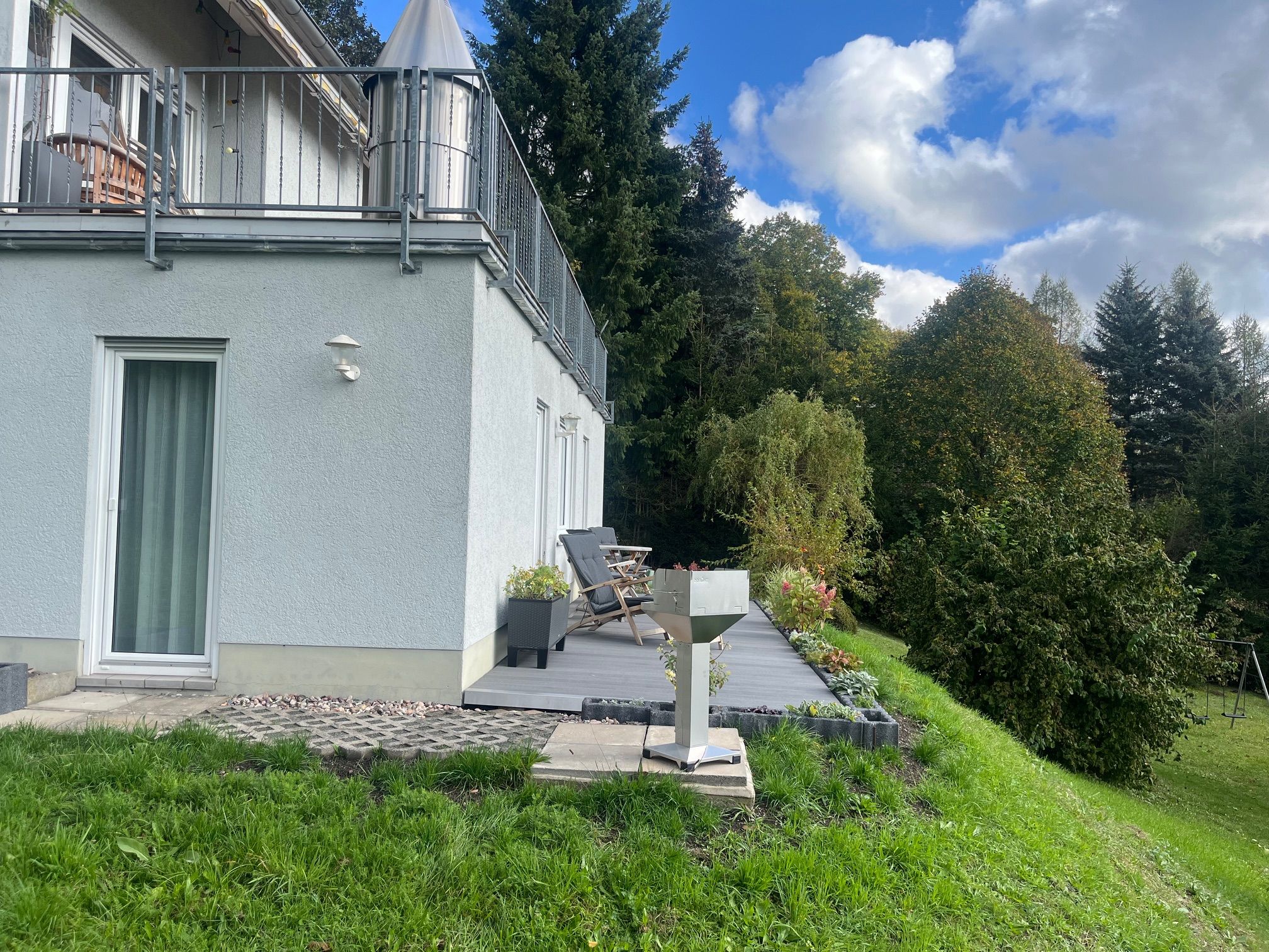 Terrasse im Sommer